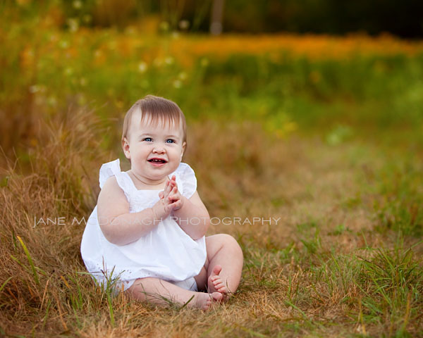baby portrait with flowers
