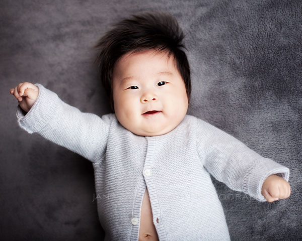 Korean 100th day baby portrait