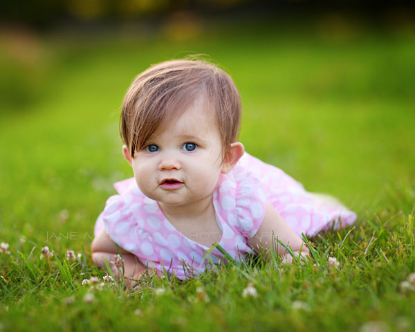 Baby in grass
